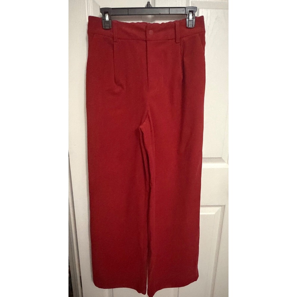 NEW Varley | Floris Wide Leg Pant 29.5" Red Sz S